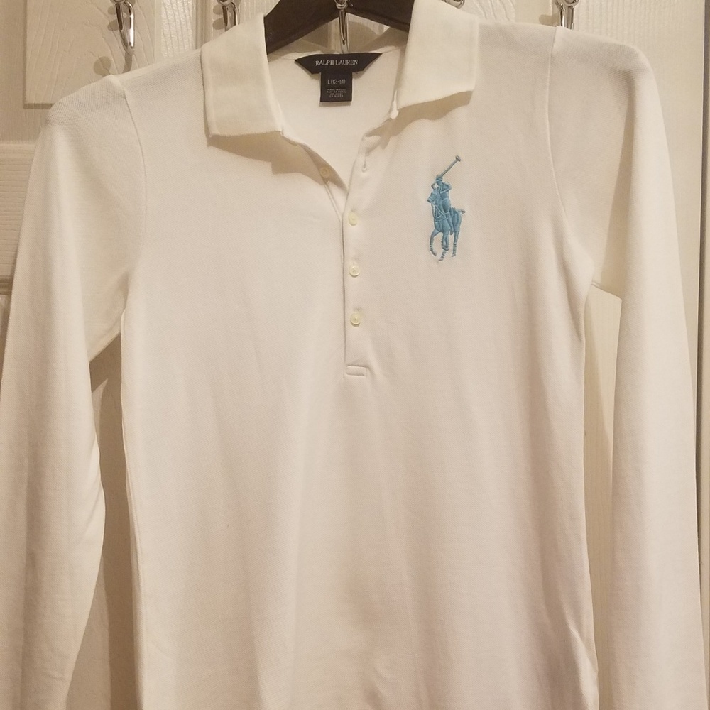 Ralph Lauren  big girl Long Sleeve Stretch Mesh